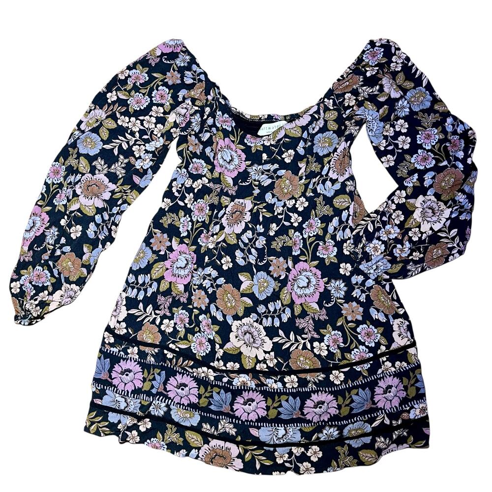 Saltwater Luxe Mini Dress Floral Boho - Picture 9 of 11
